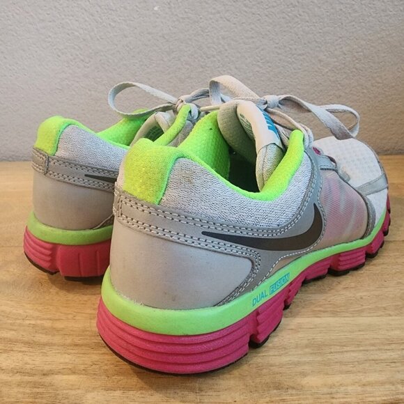 Nike Dual Fusion ST 2 Silver Pink Women’s Athletic Running Shoes Size 7.5 2012 - Picture 2 of 12